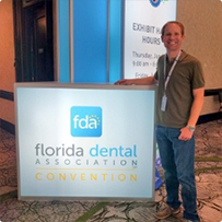 Doctor Altenbach at Florida Dental Association convention