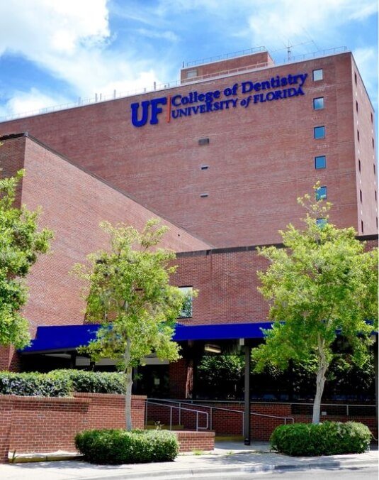 Exterior of University of Florida College of Dentistry building